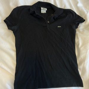 Lacoste classic black women’s polo